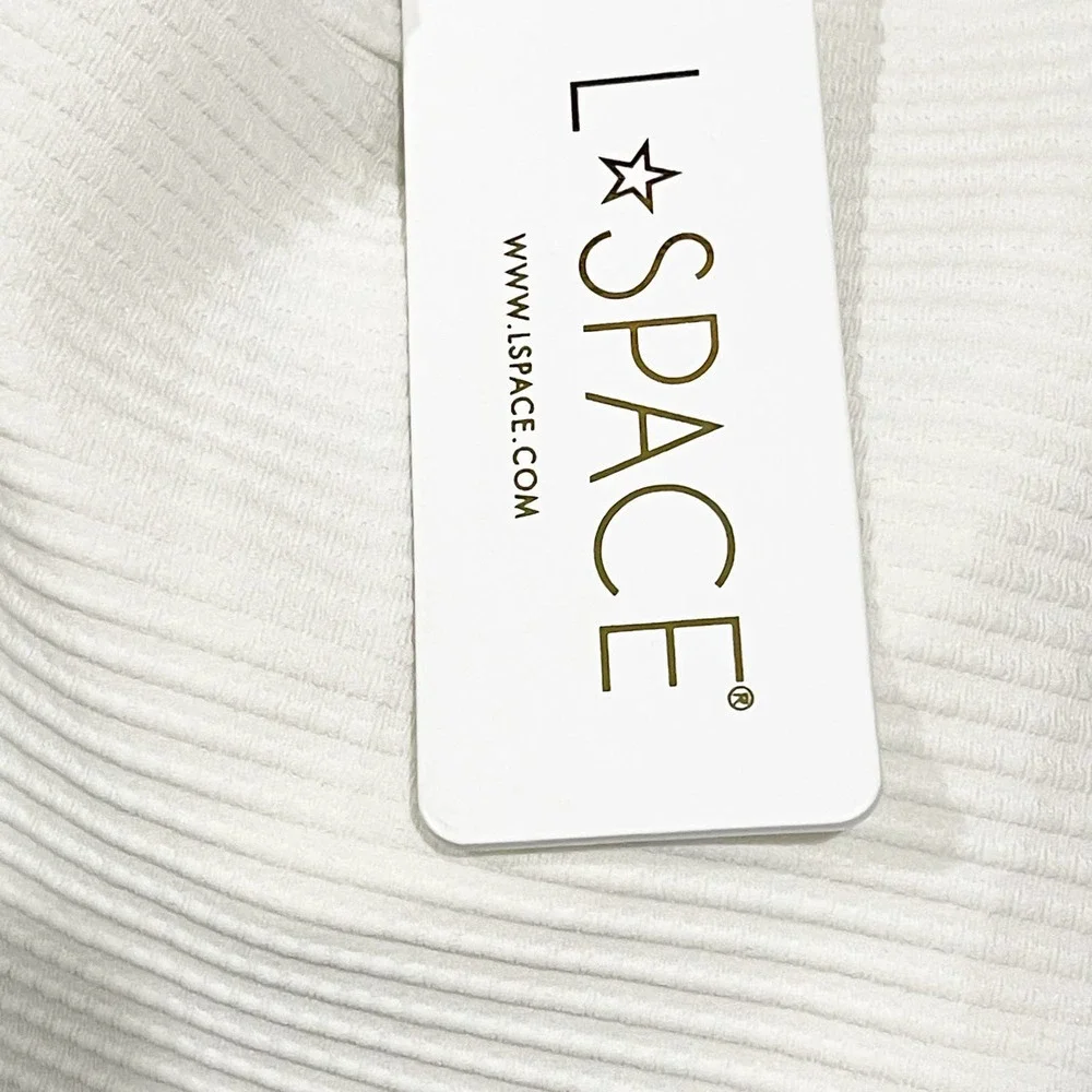 L*SPACE Kyslee One Piece Bodysuit Unpadded in Cream Size S NWT
